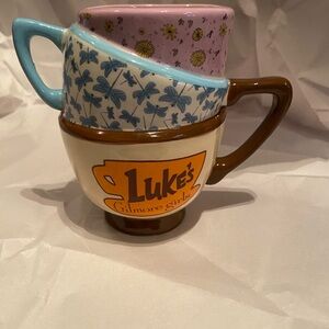 Luke's Gilmore Girls Stacked Mugs